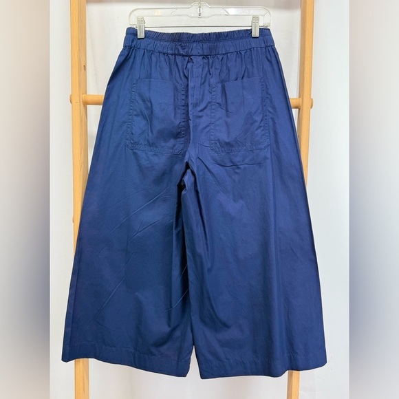 VINCE Royal Blue split leg wide leg crop pants size M - Picture 8 of 14